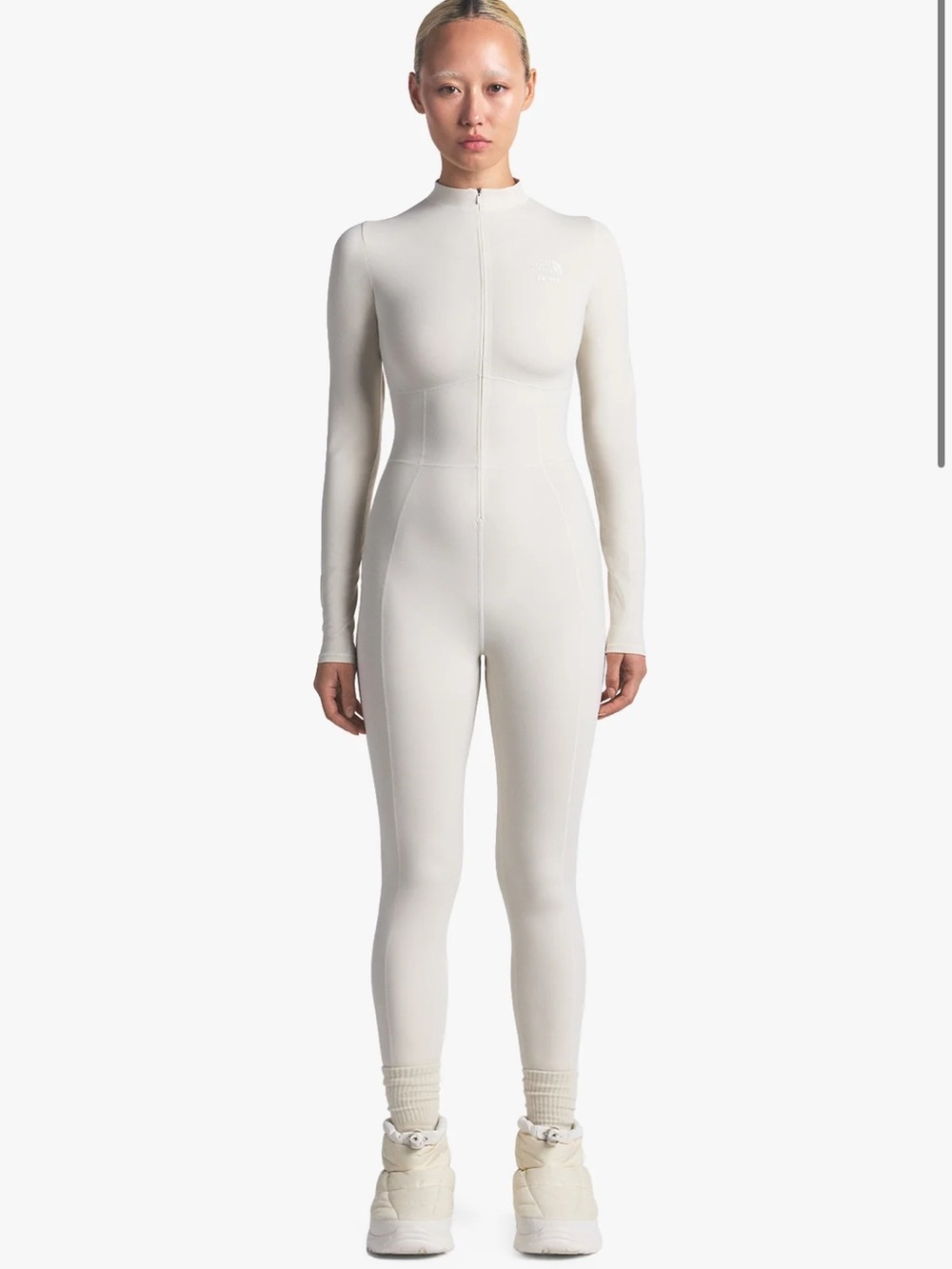 The North Face x Skims Refina Bodysuit in Bone size Medium